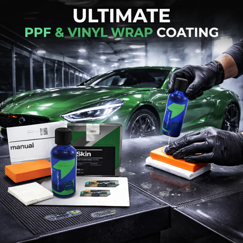 CQUARTZ Skin 2* 50Ml PPF & Vinyl Nano-Coat - UV Protection for Wrapped Vehicles with Vinyl Film,UVA & UVB Resistant