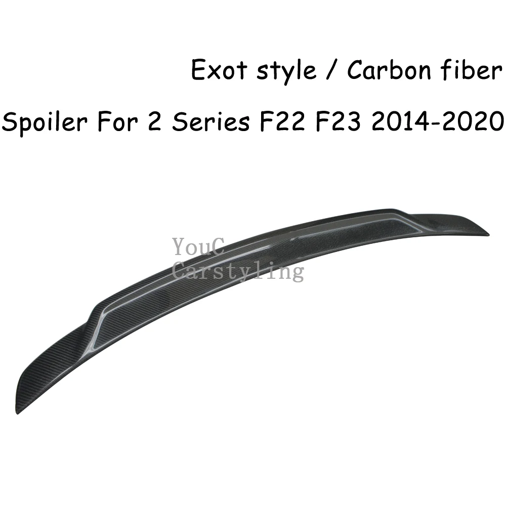 F22 Carbon Fiber Rear Spoiler Trunk Lip For BMW 2 Series F22 Coupe F23 Convertible M2 F87 220i 228i M235i M234i 2014 -2020