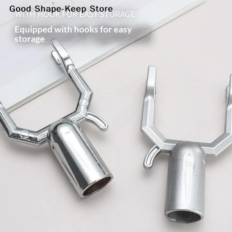 1PC Aluminum Alloy Clothes Pole Fork Head With High Load Bearing Capacity And Sturdy Drop Resistant For Home Laundry Hanging Use
