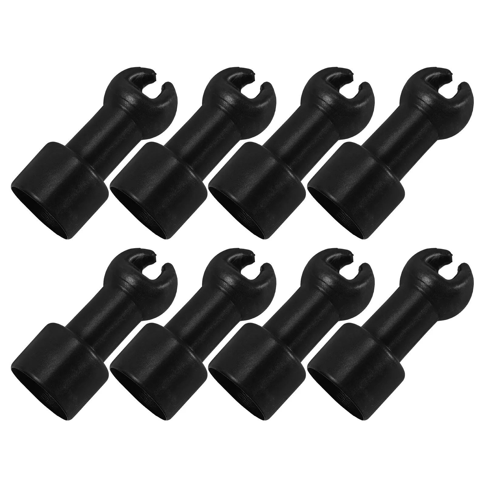 8Pcs Trampoline Tube Caps Plastic Trampoline Pole Protectors for Safety Net Fixing Installation Replacement Parts Versatile Use