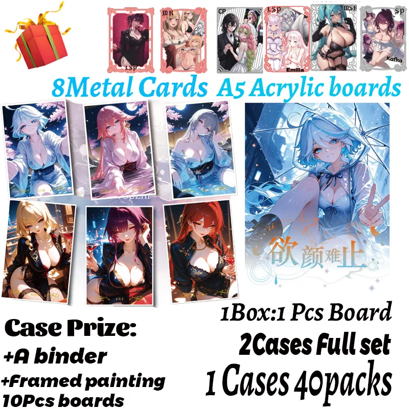 

Latest Yuyannanzhi A5 Acrylic Boards Hobby Spicy Waifu Board Doujin Booster Rem Boa Nami Albedo Genshin Furina Rare Toy Gift