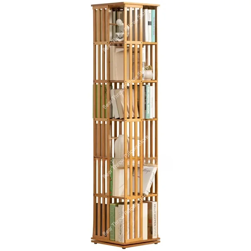 Rotary Bookshelf Floor Household Simple Multi-layer Thin Narrow Tall Corner Nook Bookcase Divider Etagere Livre Home Furniture