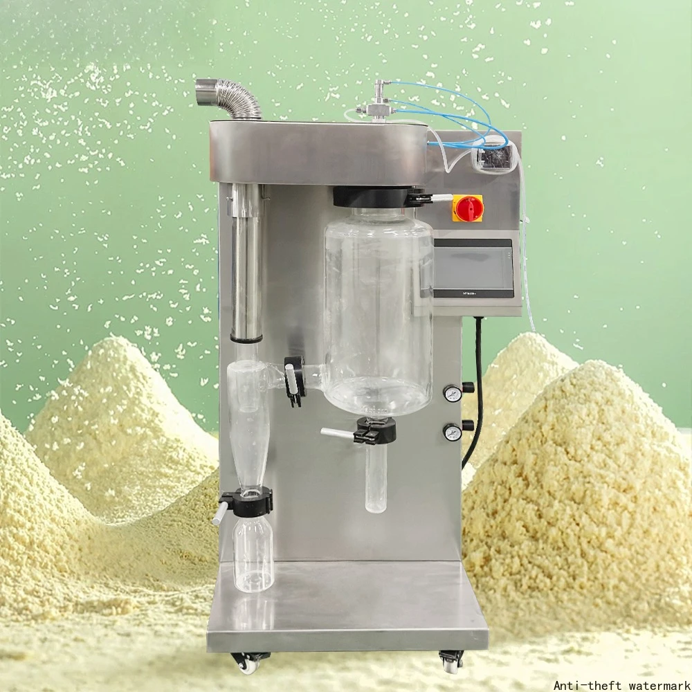 2026-Small Mini Lab Scale Double Cyclone Separator Milk Powder  Powder Herbal Extract Spray Dryer Spray Drying Machine Price
