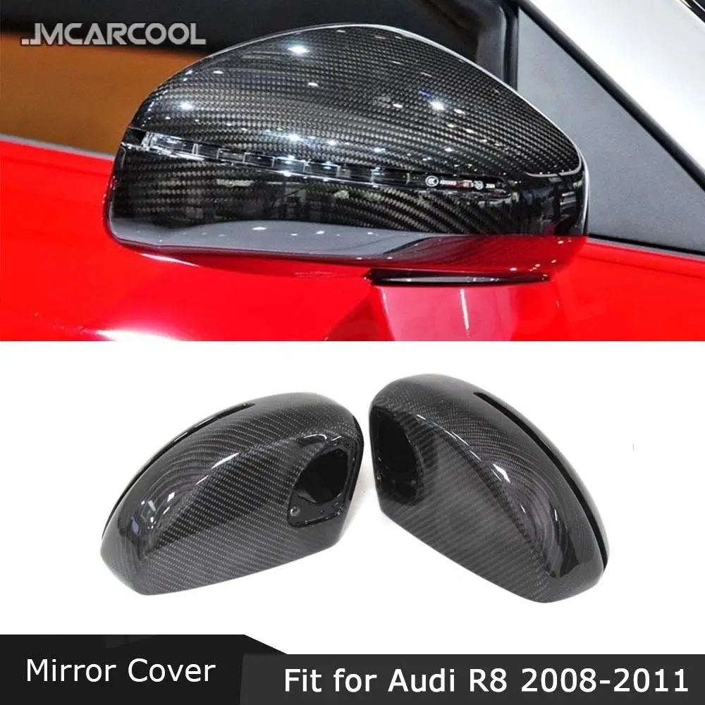 

JMCARCOOL Carbon fiber/ABS Mirror Cover For Audi R8 2008-2011 not for R8 GT 2011