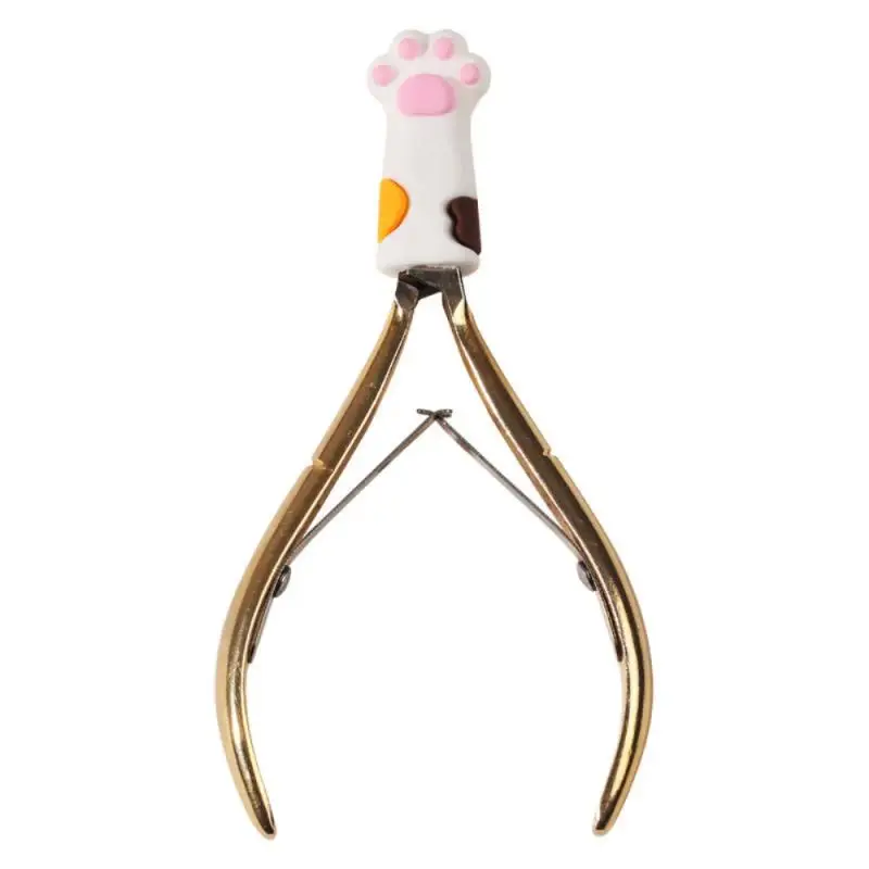 Funda protectora de silicona para pata de gato, pinza para cutícula, cortaúñas, garra, cubierta anticaída, pinzas para decoración de uñas, funda para tijeras de piel muerta