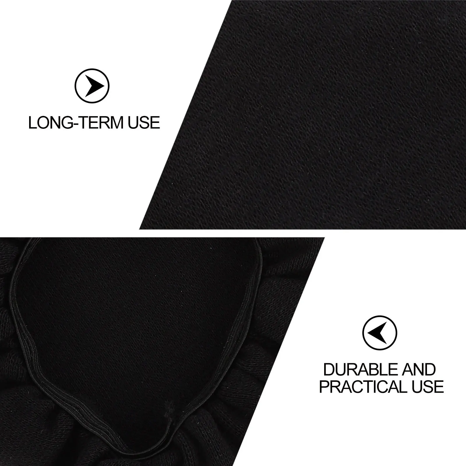 

4Pcs Headphone Accessory Sanitary Covers Super Elastic Easy Assemble Protect Skin Enjoy Music Long Headphone Cover