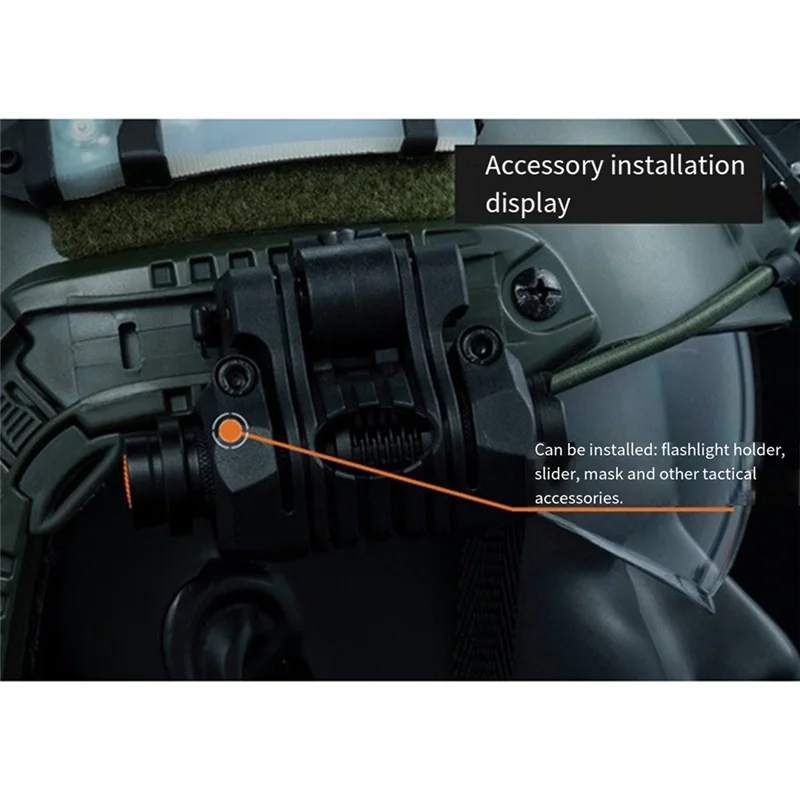 M01K For FAST Helmet Rail Accessories Multifunctional DIY For CS Protective Gear Arc Portable Helmet Rail Spare Parts Parts B1