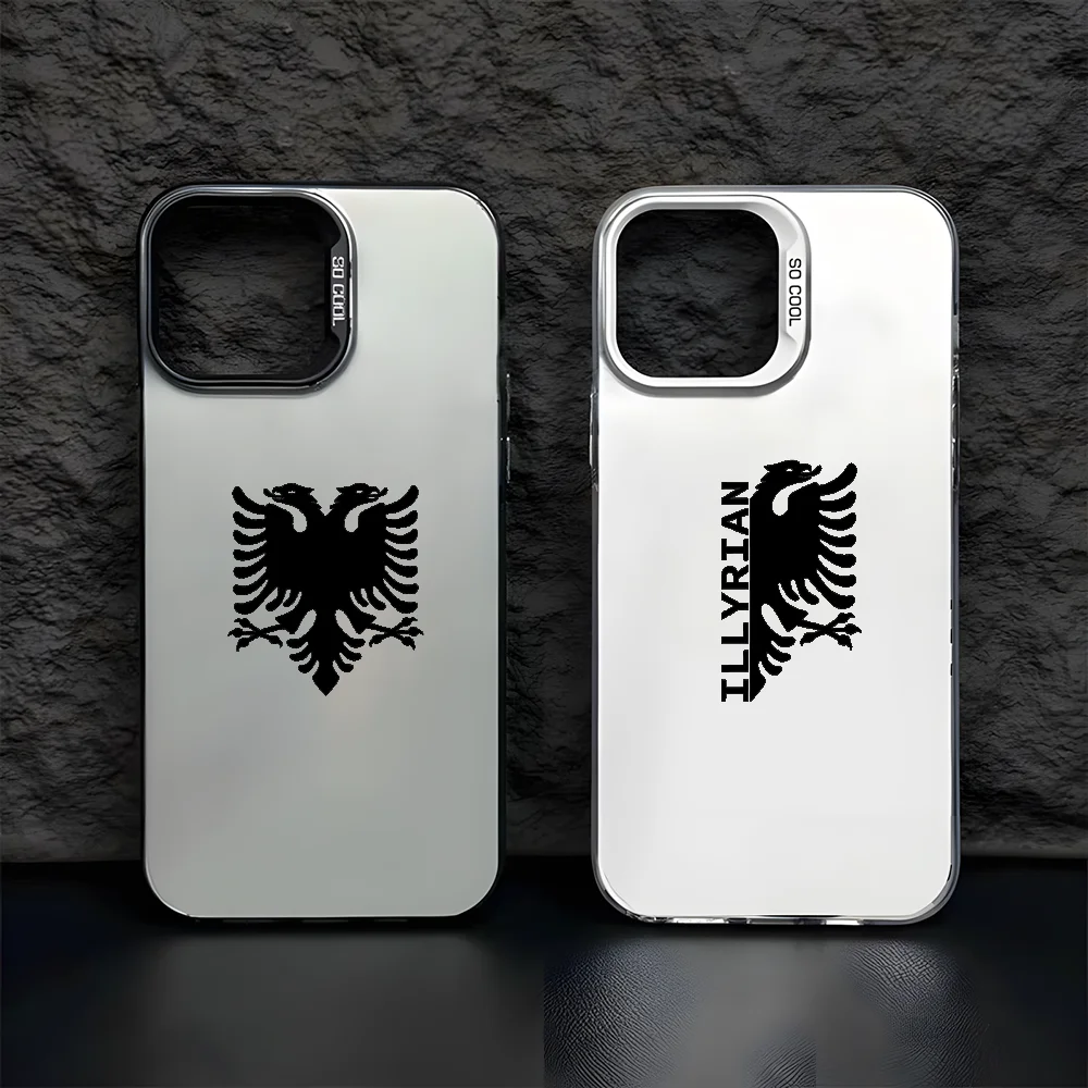 Phone Case For Albanian Flag iPhone 17 16e 16 15 14 13 12 11 mini Pro Max X XR XSMAX 8 7 Air Plus Anti Fall Matte Back Cover