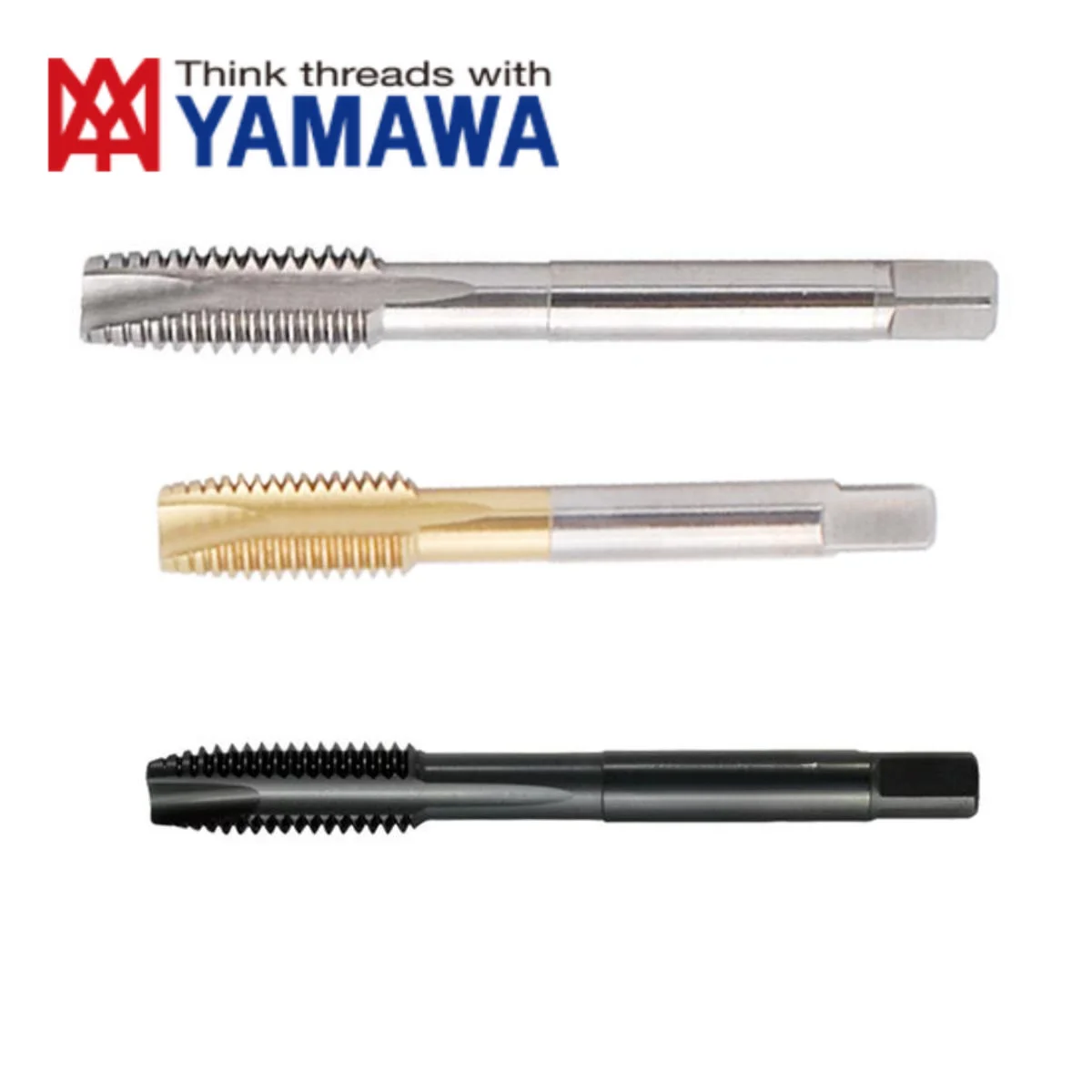 1PCS YAMAWA HSSE Spiral Pointed Tap  TIN Oxidization M7M8M9M10M11M12M14M16M18M20M22M24  Machine Screw Thread Taps
