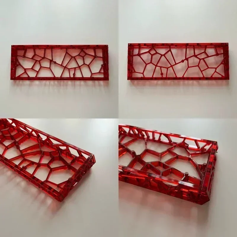 Holy60 Custom Keyboard Case High Hardness Hollow Transparent Out PC Shell for GH60/MAD60/Wooting60/win60 Keyboard Shell PC Gifts