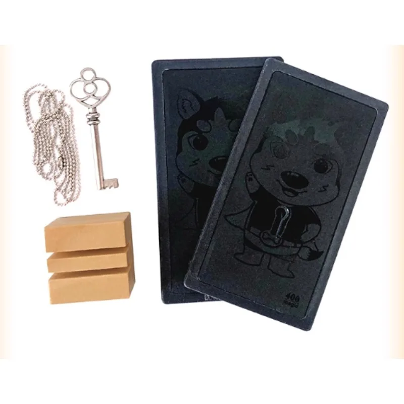 Magical Chain Necklace Magic Trick – Close-Up & Stage Illusion, Impossible Chain Through Solid Key Gimmick for Magicians