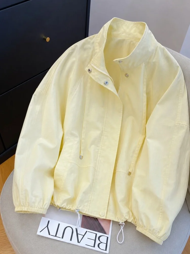 Yellow Goose Short Lightweight Casual Top Sun Protection Workwear Jacket Versatile Small Size Exclusive Commute Style