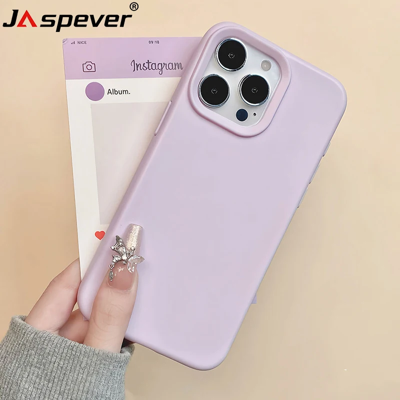 جميل معكرون كاندي اللون القضية آيفون الهواء 17 16 15 14 13 12 11 برو ماكس زائد سيليكون لينة ماتي مربع بولي يوريثان الغطاء الخلفي قذيفة