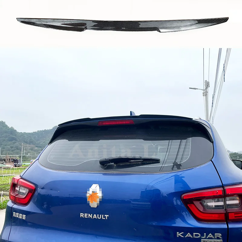 For Renault kadjar Roof Spoiler 2015-2019 High Quality ABS Material Rear Boot Cover M4 Style Spoiler BodyKit Accessories Styling