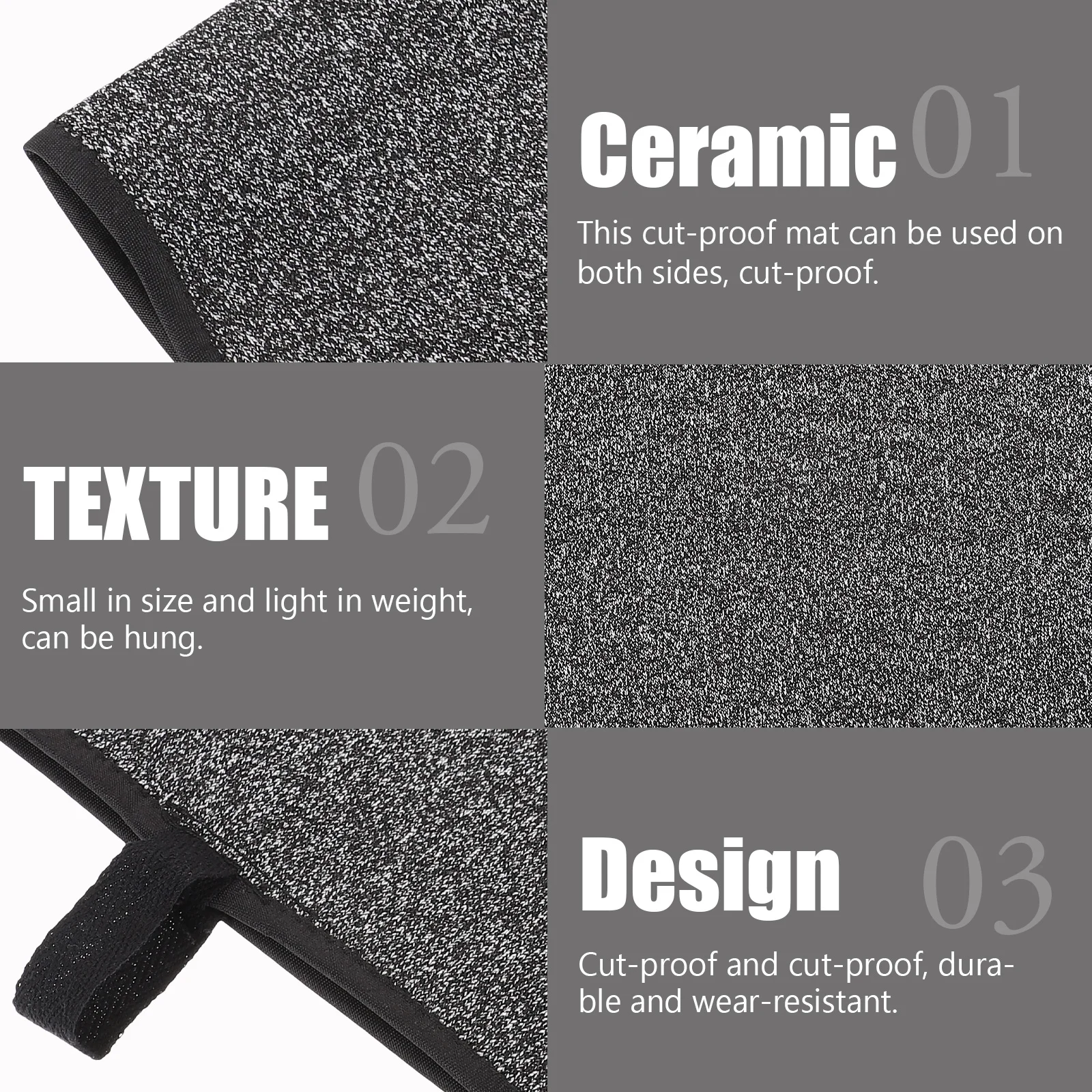 

1Pcs Anti-Cutting Mat Double-Sided Easy Storage and Carrying Black Protective Cover for Home Protector Cover