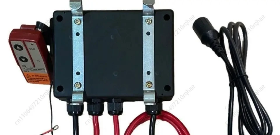 

Heavy-Duty Car Crane Winch Control Box – 12V/24V Wireless Remote for 1 Ton-12000 LBS