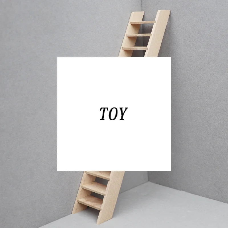 تصميم بيت الدمية: سلم درج بيت الدمى 1/12، دعائم بيت اللعب، أثاث مصغر، ألعاب التظاهر. #1