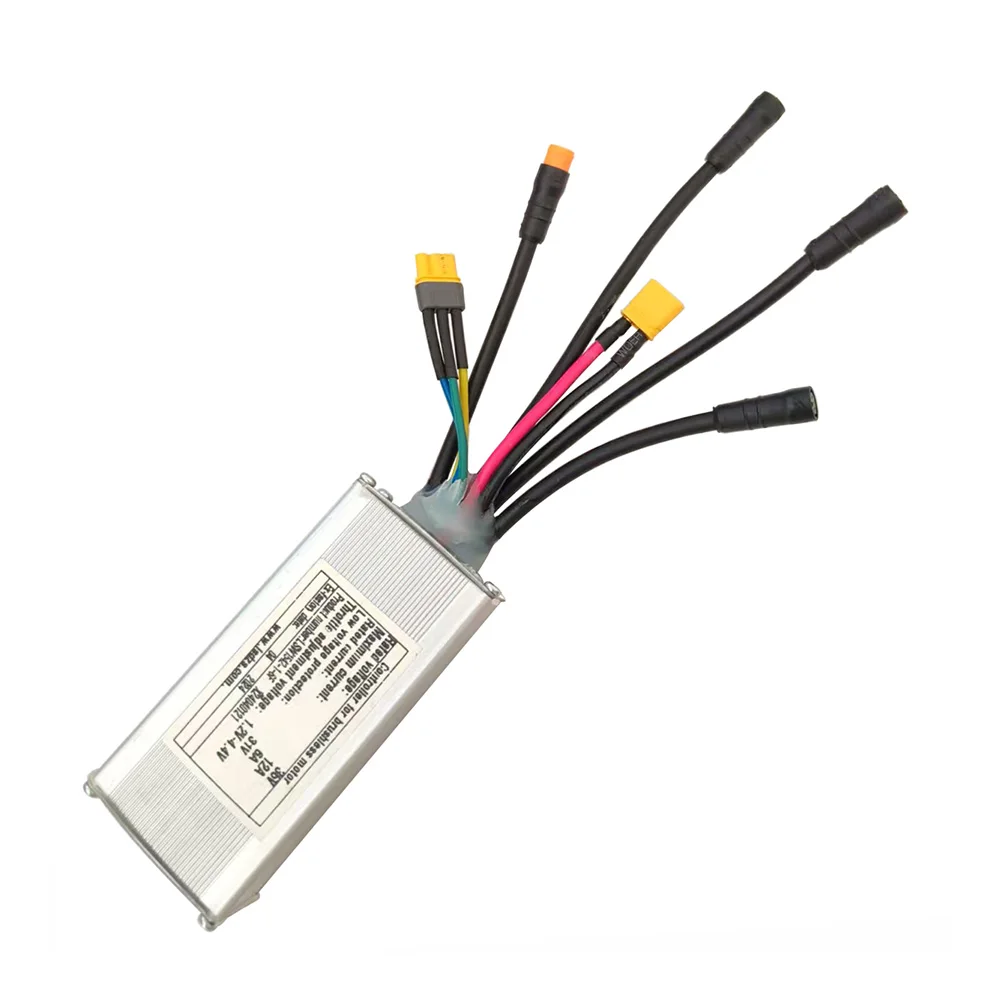 

Бесщеточный контроллер двигателя LSW1542-1-6F 36В 12А для электровелосипедов и самокатов, универсальный комплект для переоборудования электровелосипедов, контроллер скорости для велосипедов