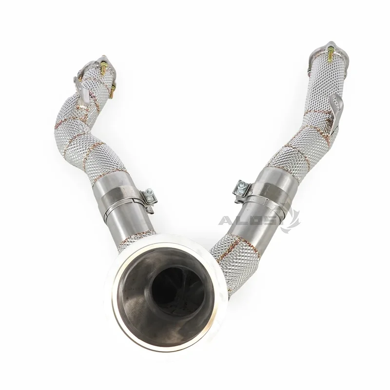 High Flow Exhaust System for Audi A7 3.0T C8 2018-2023 Heat Shield Racing Performance Tuning Auto Modification Part