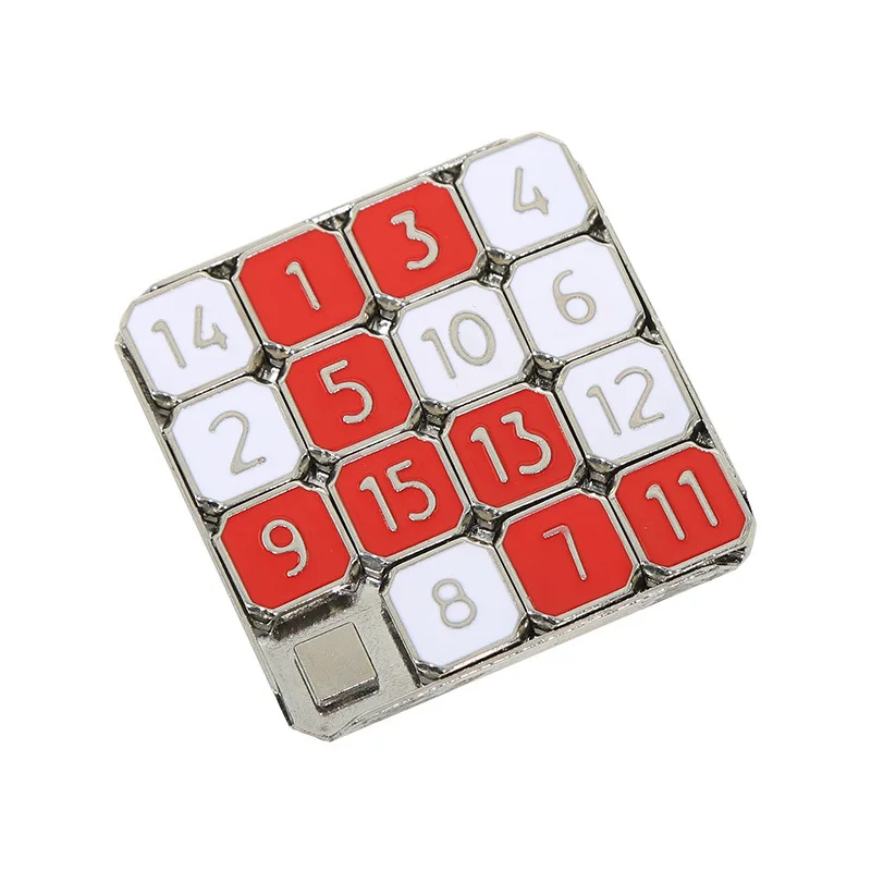 Puzzle Reduce Pressure Metal Moving Sliding Number Children's Jigsaw Puzzle Toy School Kindergarten Gift Gifts for Kids Games