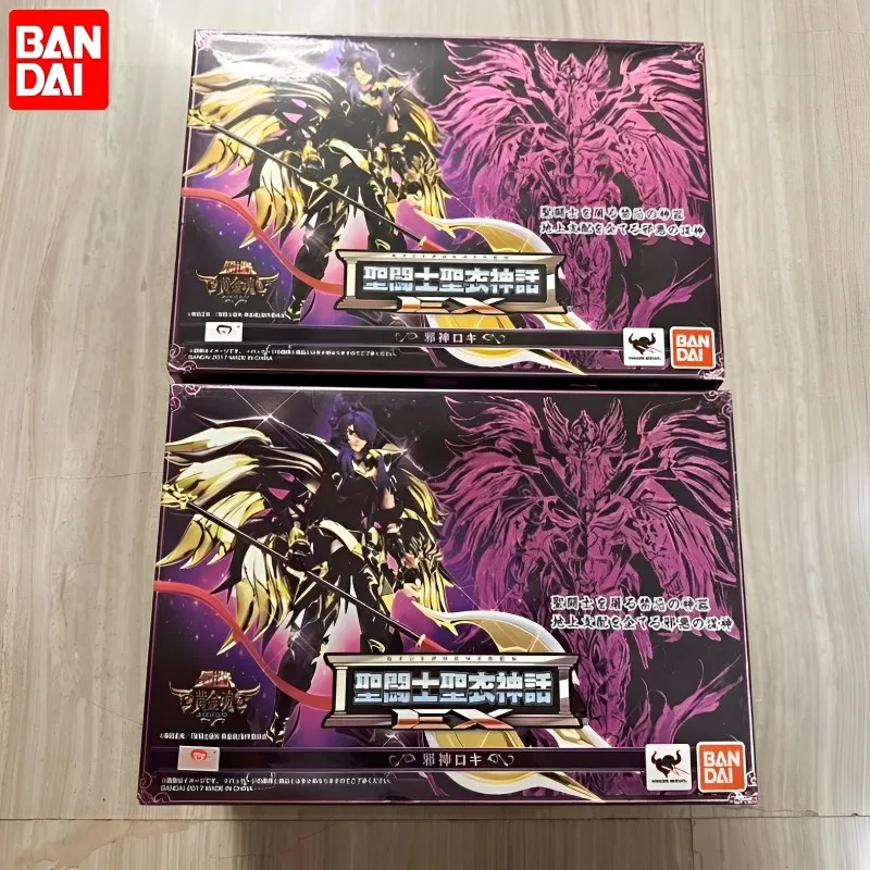 100% Original Bandai Saint Seiya Myth Cloth Soul Of Gold Ex Evil Loki Metal In Stock Anime Action Collection Figures Toys Model