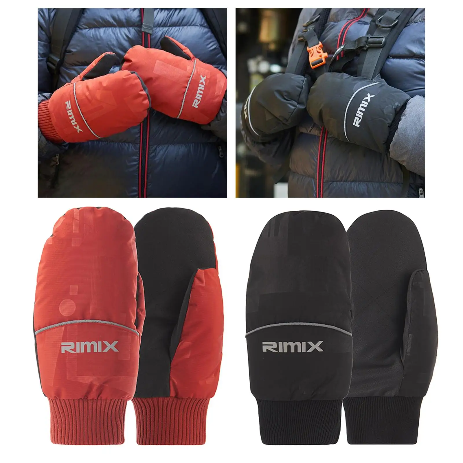 Winter Gloves Outdoor Sports Gloves Ski Gloves Snow Skiing Windproof Mittens