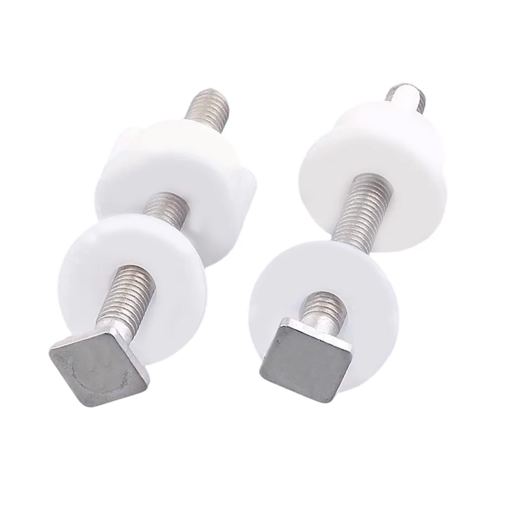 2pcs Stainless Steel Toilet Lid Fixing Screws Long-lasting & Easy Installation Toilet Cover Hinge Repair Fixing Screws Accessory