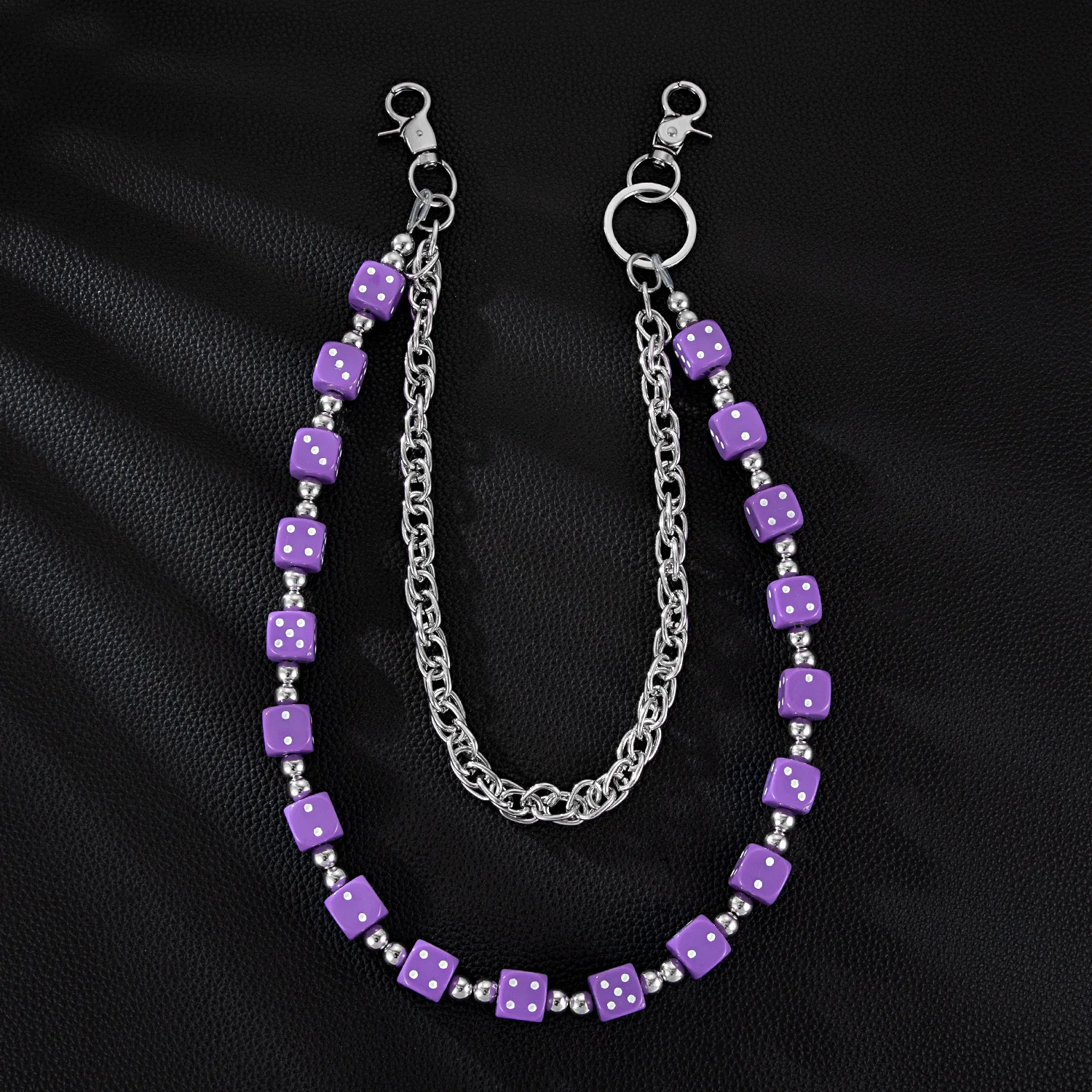 Colorful Dopaamine Double Layer Metal Chain Waist Chain