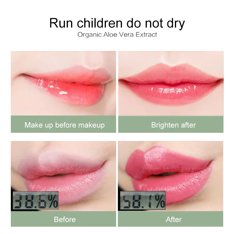 12 stücke Aloe Vera Lippenstift Lippen tönung bilden Farbwechsel getönten Lippen balsam Aloe Vera feuchtigkeit spendende lang anhaltende Lippen balsam Großhandel