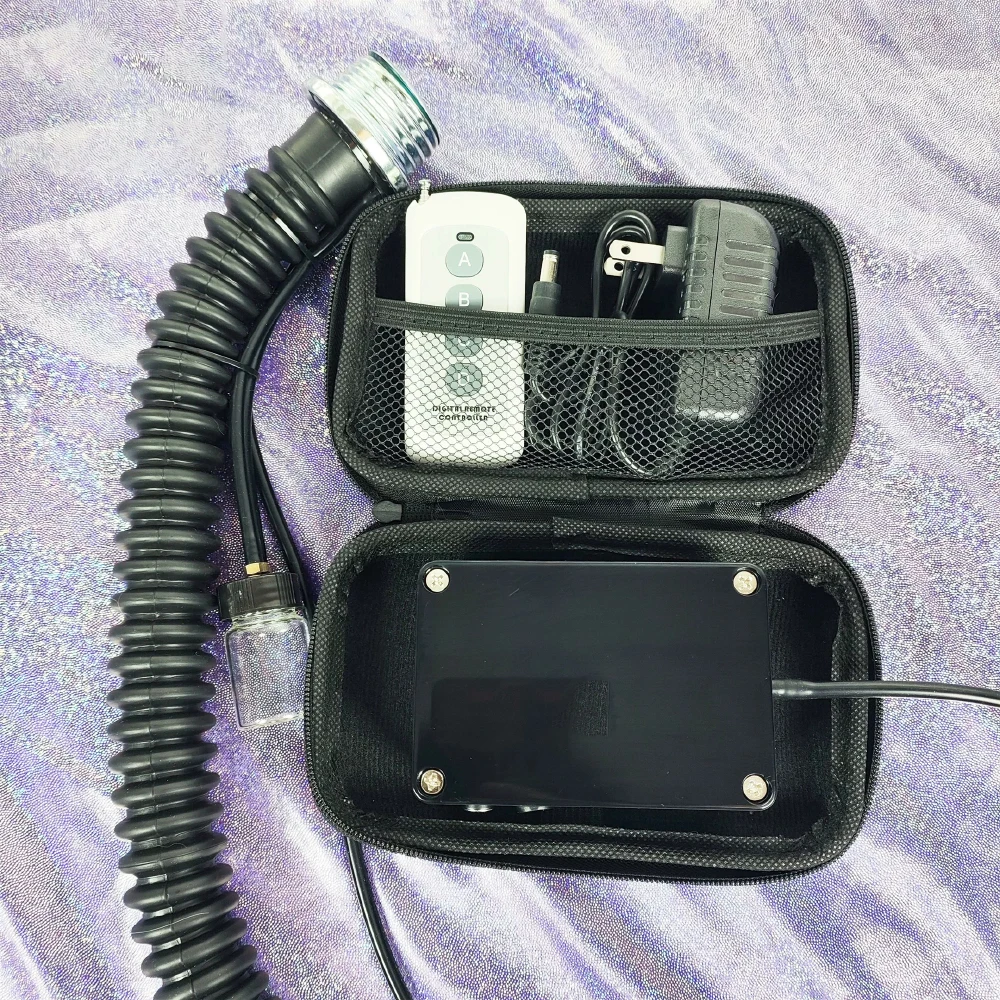 30M Range, One-Touch & Timed Modes Remote Control Scent Emitter Kit – Portable Odor Dispenser with Air Tube, Rechargeable,