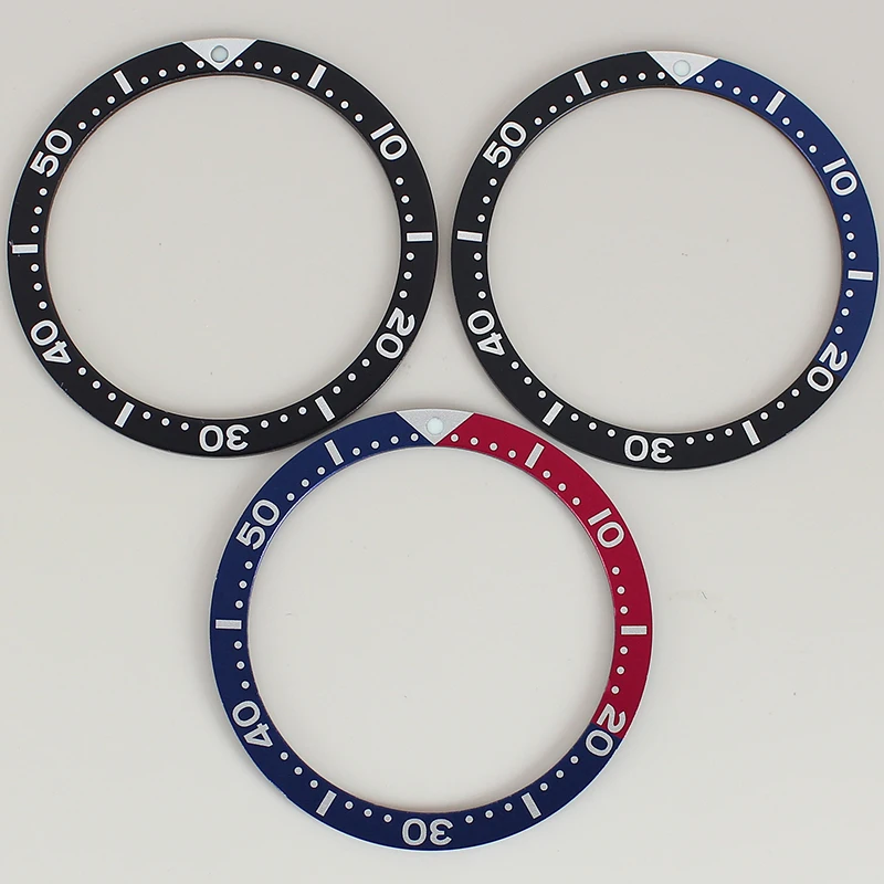 39.1mm*32.3mm Watch Bezel Flat Aluminum Bezel Insert Rings For SKX 007 SKX013 SKX SRPD Man Watch Cases Replace Parts Accessories - view 2