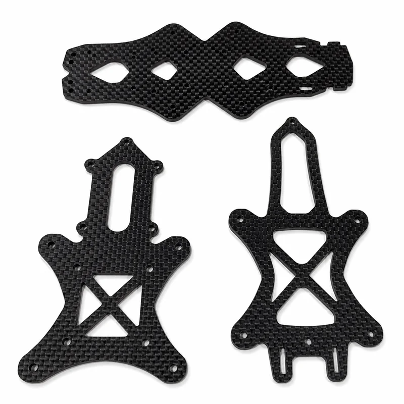 CNC Customized Carbon Fiber Plate 3K Twill High Hardness High Precision Parts RC Car Chassis & Steering Wheel Factory MOQ 1pc