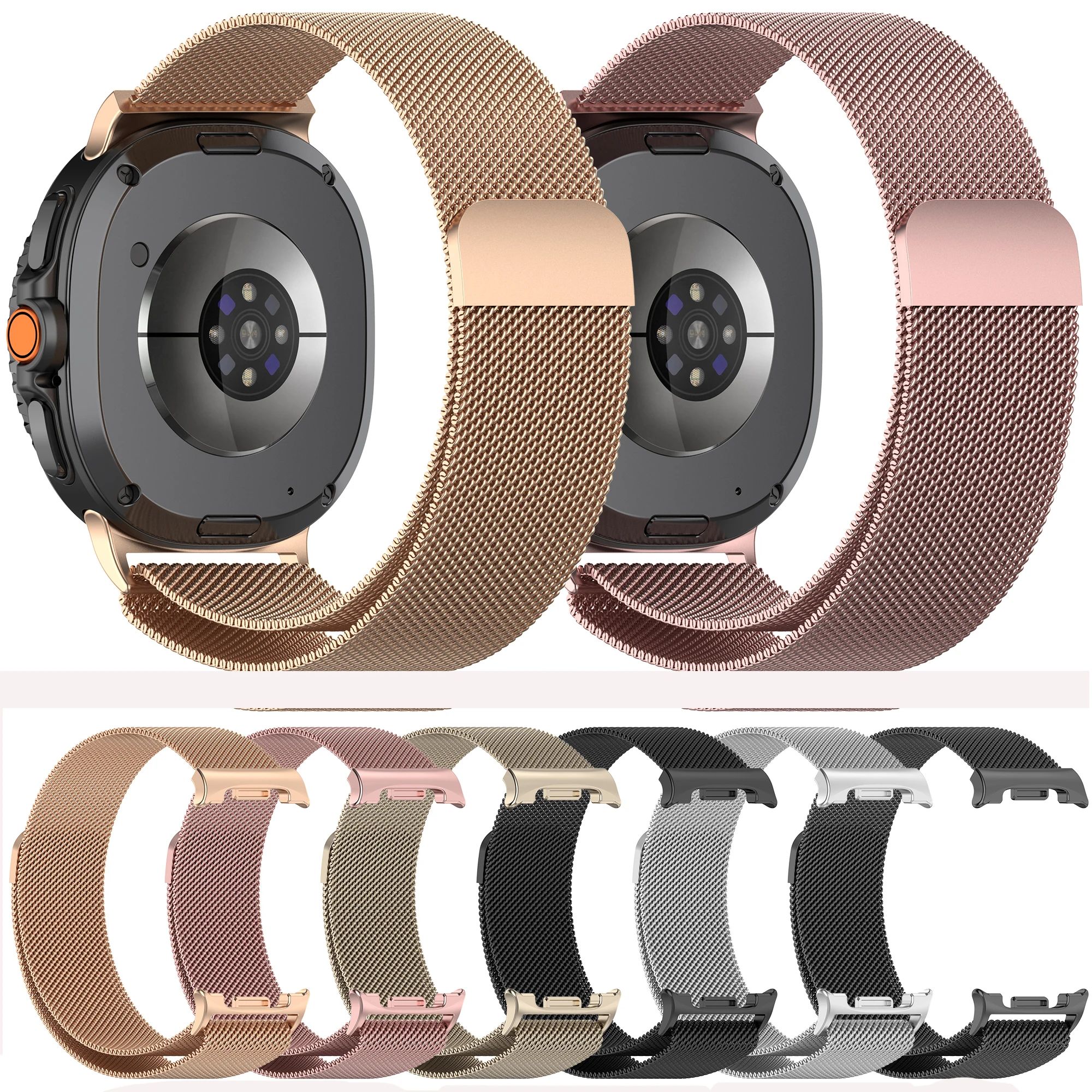 Stainless Steel Milanese Strap For Samsung Galaxy Watch 8 Classic Ultra 2 Bracelet Smart WatchBand Accessory replacement