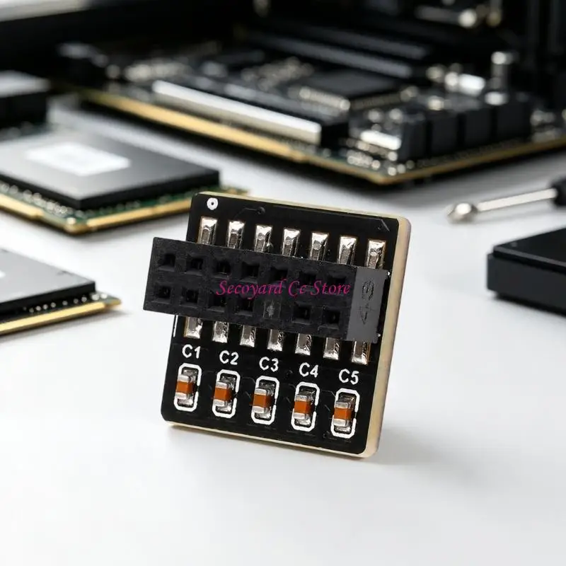 N3UC TPM2.0 Security Module with 14 Pin LPC Header for Desktop Mainboards