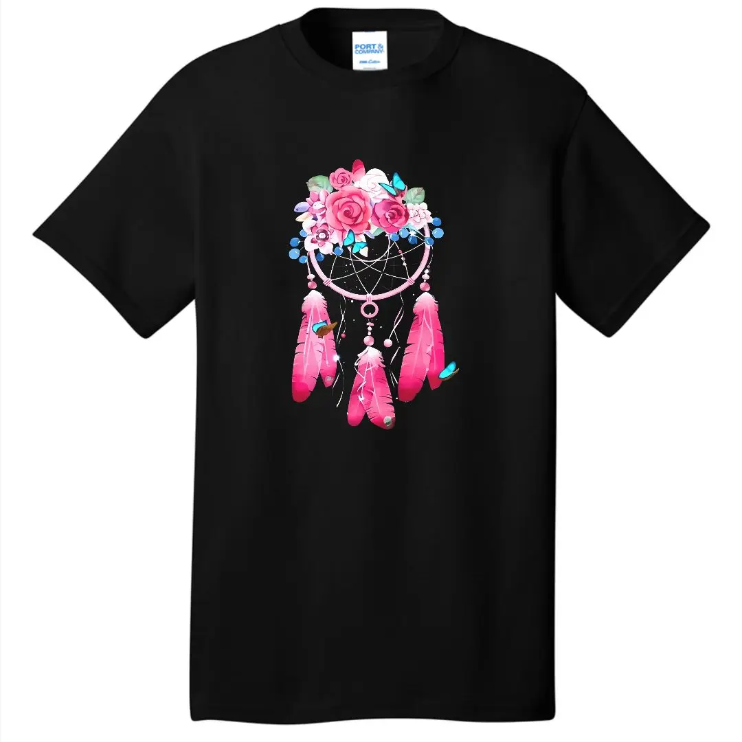 Koszulka damska z łapaczem snów, moda Harajuku, graficzne koszulki, koszulka damska z łapaczem snów, odzież, topy