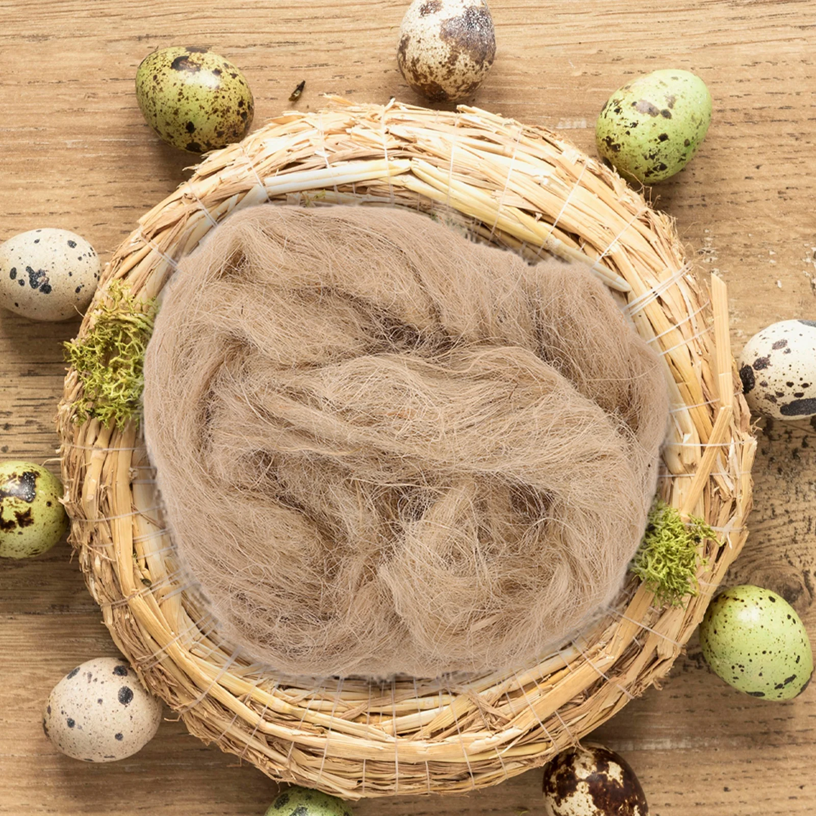 

2pcs Material Natural Hemp Fiber For Finches Canaries Parrots Wild Birds Indoor Outdoor Bedding Material Bird Nest Filler