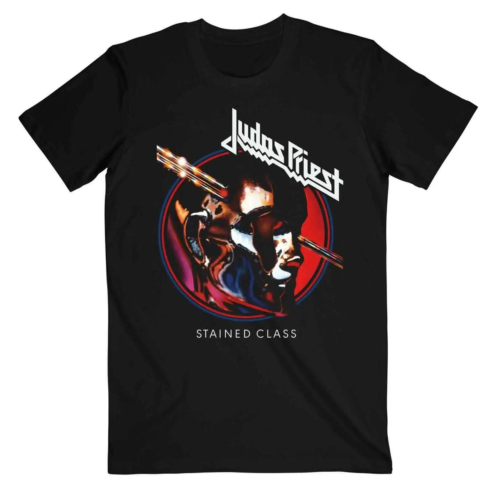 Judas Priest Stained Class Album Circle Official Tee T-Shirt Mens