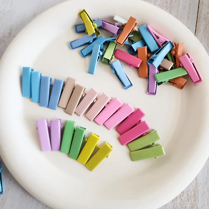 TW 50pcs For Toys Hair Styling For 1/6 1/12 OB11 Doll Accessories Headwear Decor random metal Doll Miniature Hair Clip Hair Pin