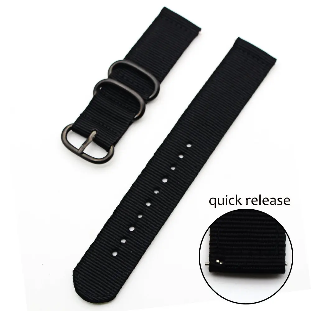 18 22 20 24mm Nylon Strap For Samsung Galaxy 6 5 Pro 3 Watch Bracelet Woven SmartWatch for Amazfit GTR GTS Huawei GT4 Sport Band