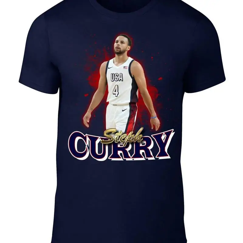 Camiseta estilo bootleg del equipo de EE. UU. Steph Curry