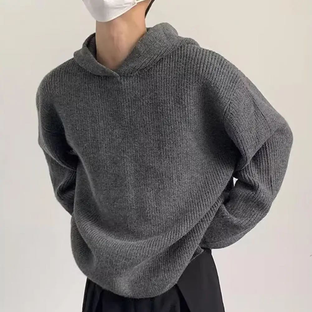 Pull à capuche de style américain Y2K pour hommes, tricots, streetwear, vêtements d'hiver, pull, haut tendance, 2024