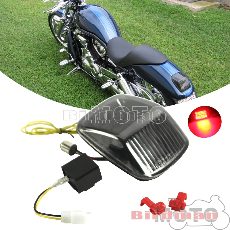 Motorcycle LED Tail Light Taillight Integrated Turn Signal Brake Lamp Smoke For HARLEY V-Rod VROD 2002-2011 Deuce All Years