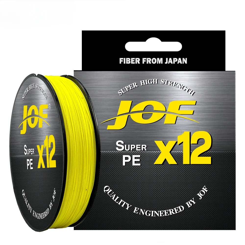 JOF 500M 16 /12 / 9 Strands Multifilament PE Braided Fishing Line Super Strong 20-100LB Abrasion Resistance Main Wire 0.14-0.5mm