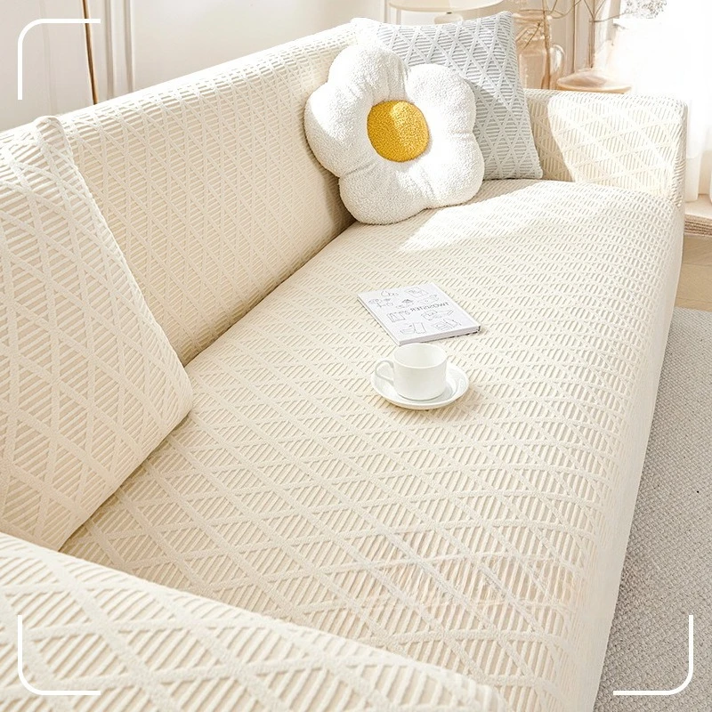 New Fleece Sofa Cover Full Package Universal Cover All-season Anti-cat Scratch and Anti-slip Sofa Protection Cover