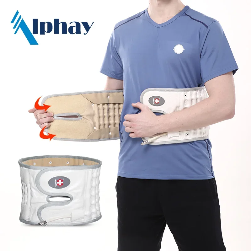 

Spinal decompression traction unit waist support belt for back pain