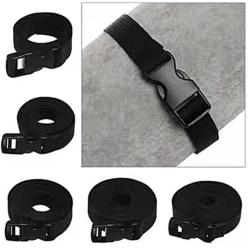  1PC Travel Tied Black Durable Nylon Cargo Tie Down Luggage Lash Belt Strap With Cam Buckle Travel Kits Outdoor Camping Tool 
