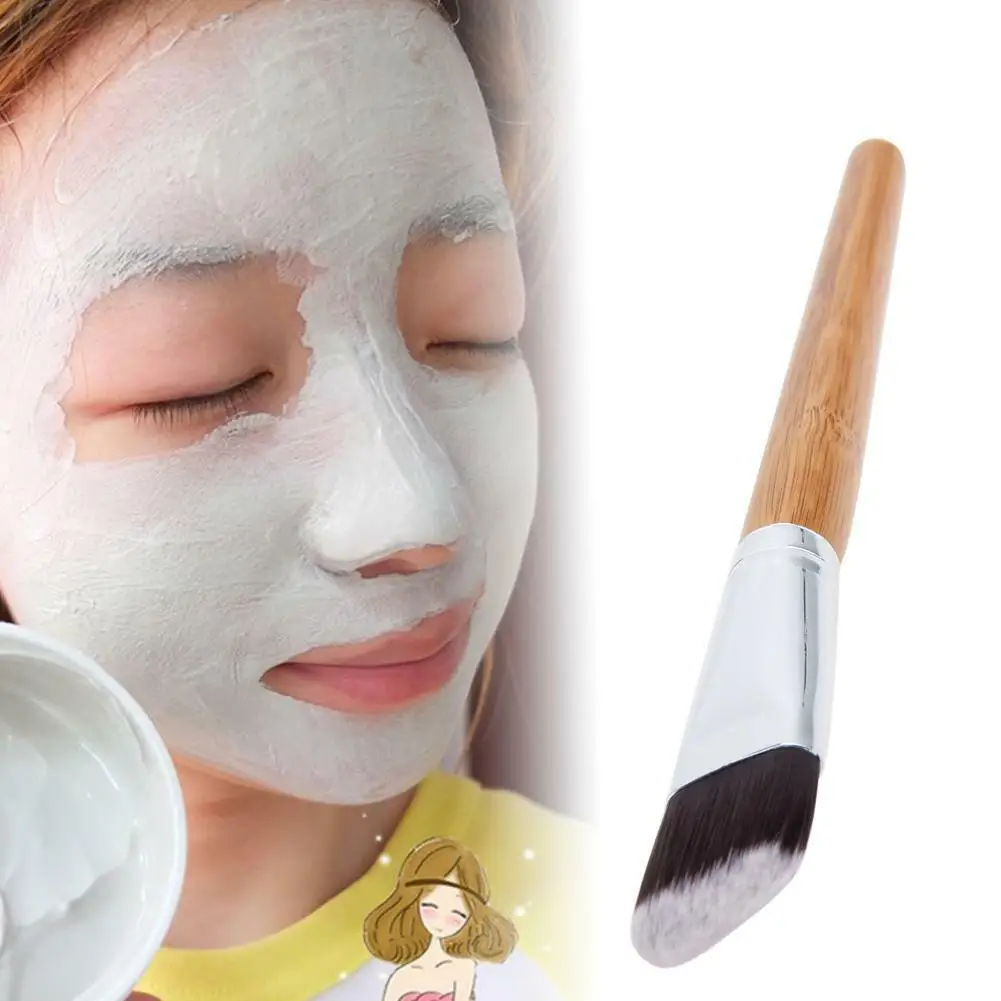 Face Mask Brush Flat Soft Hair Facial Cleansing Skin Care Blender Foundation Applicator Concealer Brush Beauty Makeup Tool