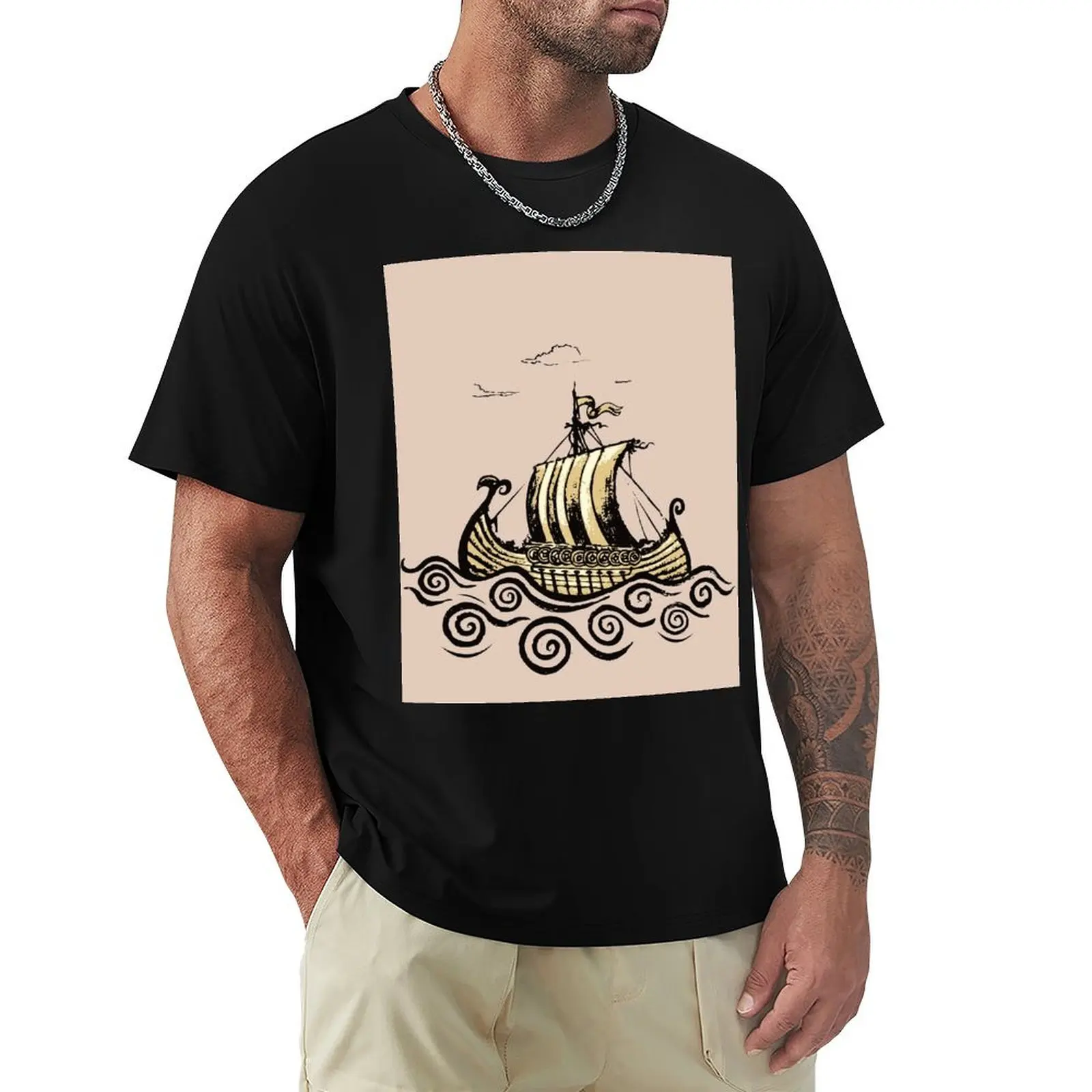 

Viking ship T-Shirt essential t shirt tshirts personalised graphic tee shirt funny shirt cotton tee shirts for men