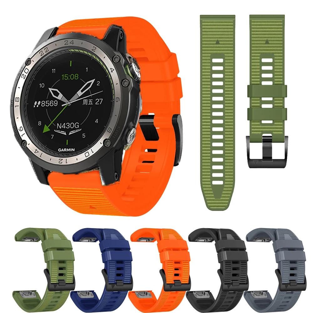 

Ремешок для часов Garmin Enduro Fenix 7 7X 6 6X Pro 5 5X Plus Epix Pro Gen 2 47 мм 51 мм, браслет из силикона и холста, быстрая установка, 22/26 мм