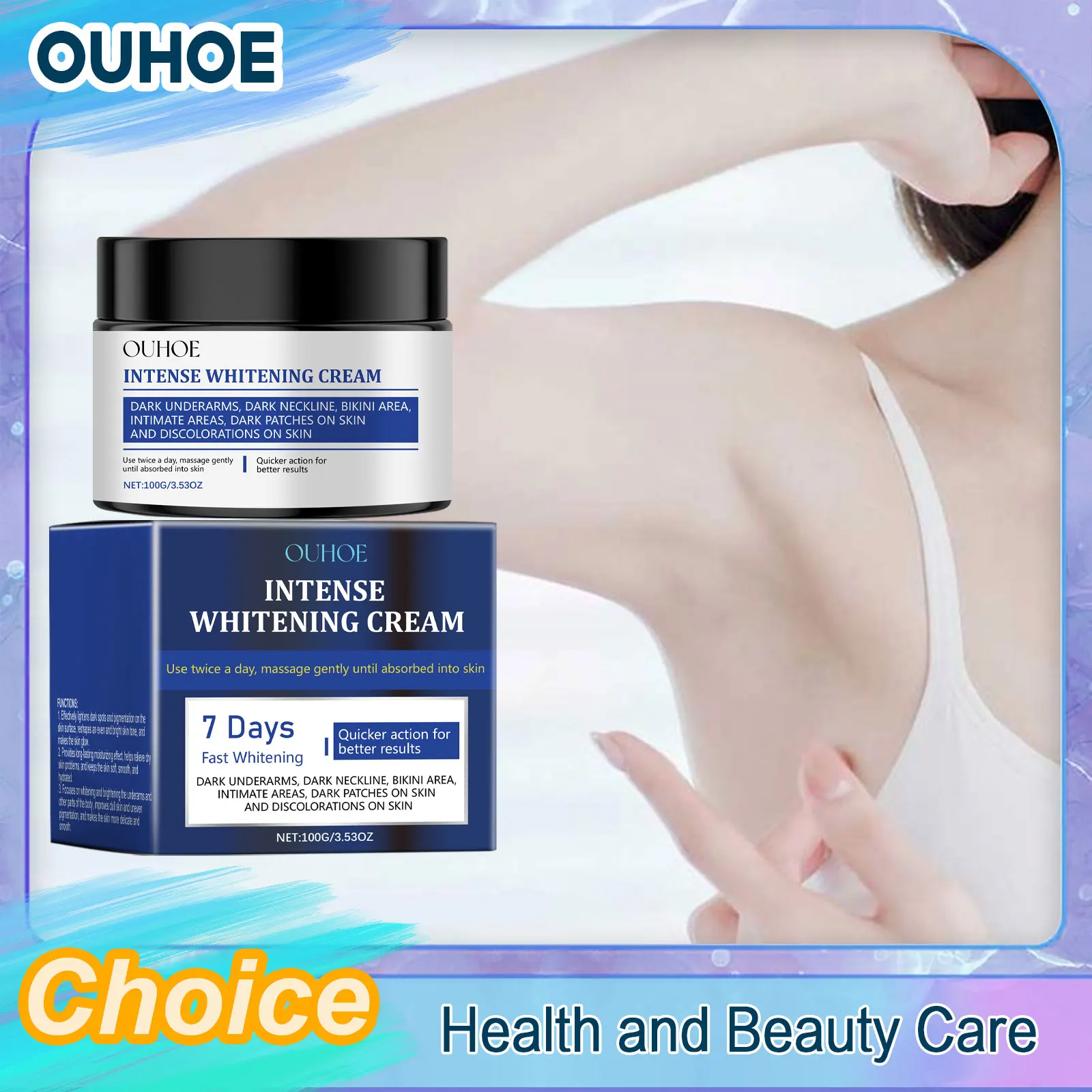 Whitening Cream Reducing Melanin Fading Dark Spots Reducing Pigmentation Anti Aging Tightening Lightening Body Moisturizer Cream